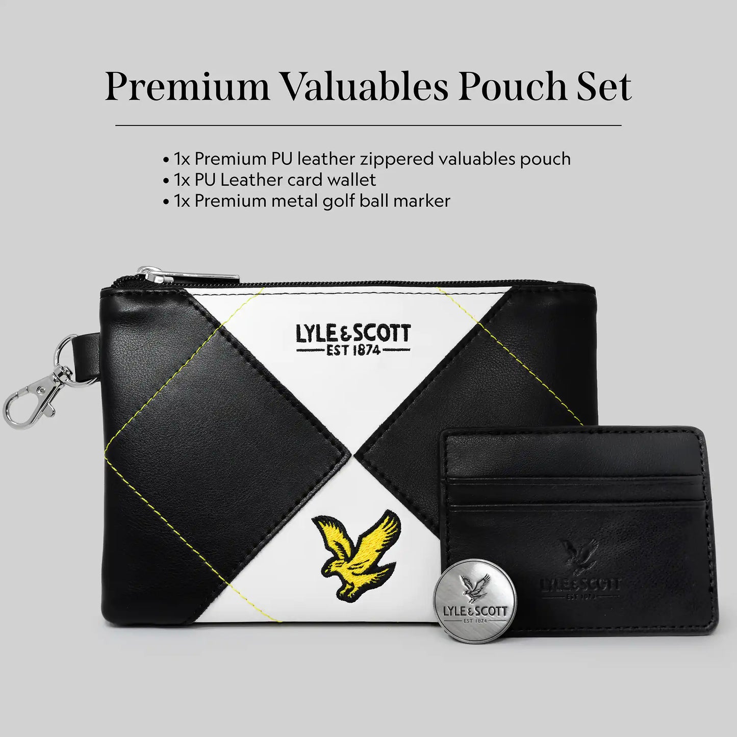 Lyle & Scott Argyle Premium Valuables Pouch