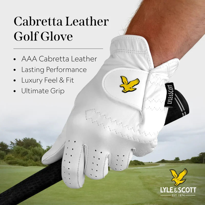 Lyle & Scott Cabretta Leather Golf Glove