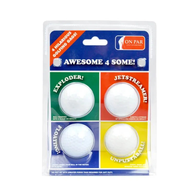 On Par Joke Golf Balls (Pack of 4)
