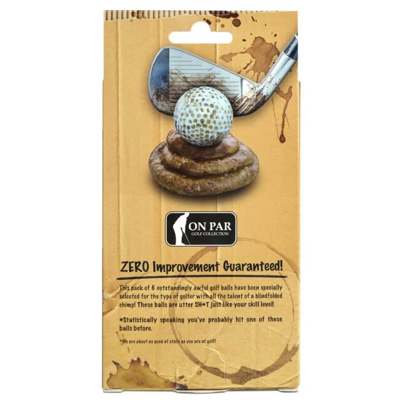 On Par Sh*tty Golf Balls (Pack of 6)