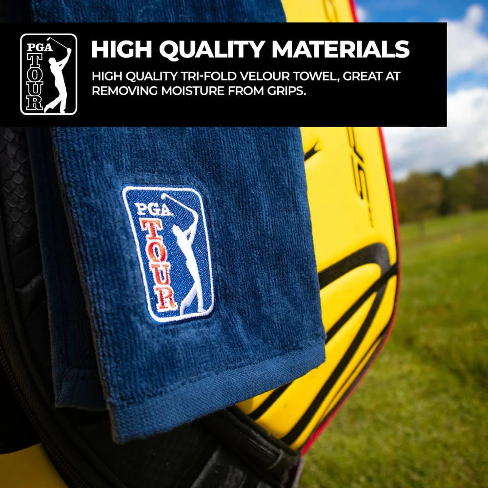 PGA TOUR Golf Towel and Brush Set