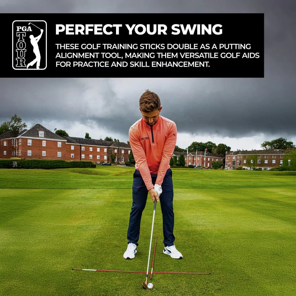 PGA TOUR Pro Alignment Sticks Golf Aid