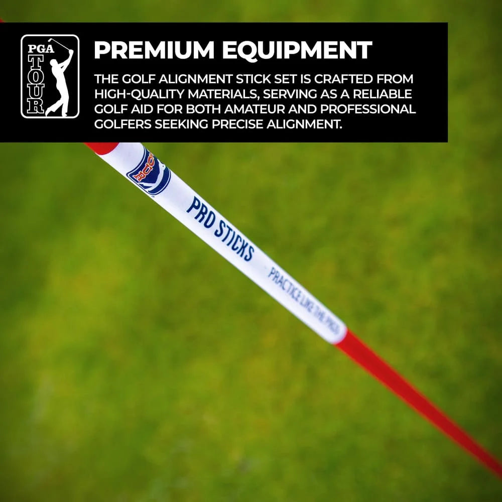 PGA TOUR Pro Alignment Sticks Golf Aid