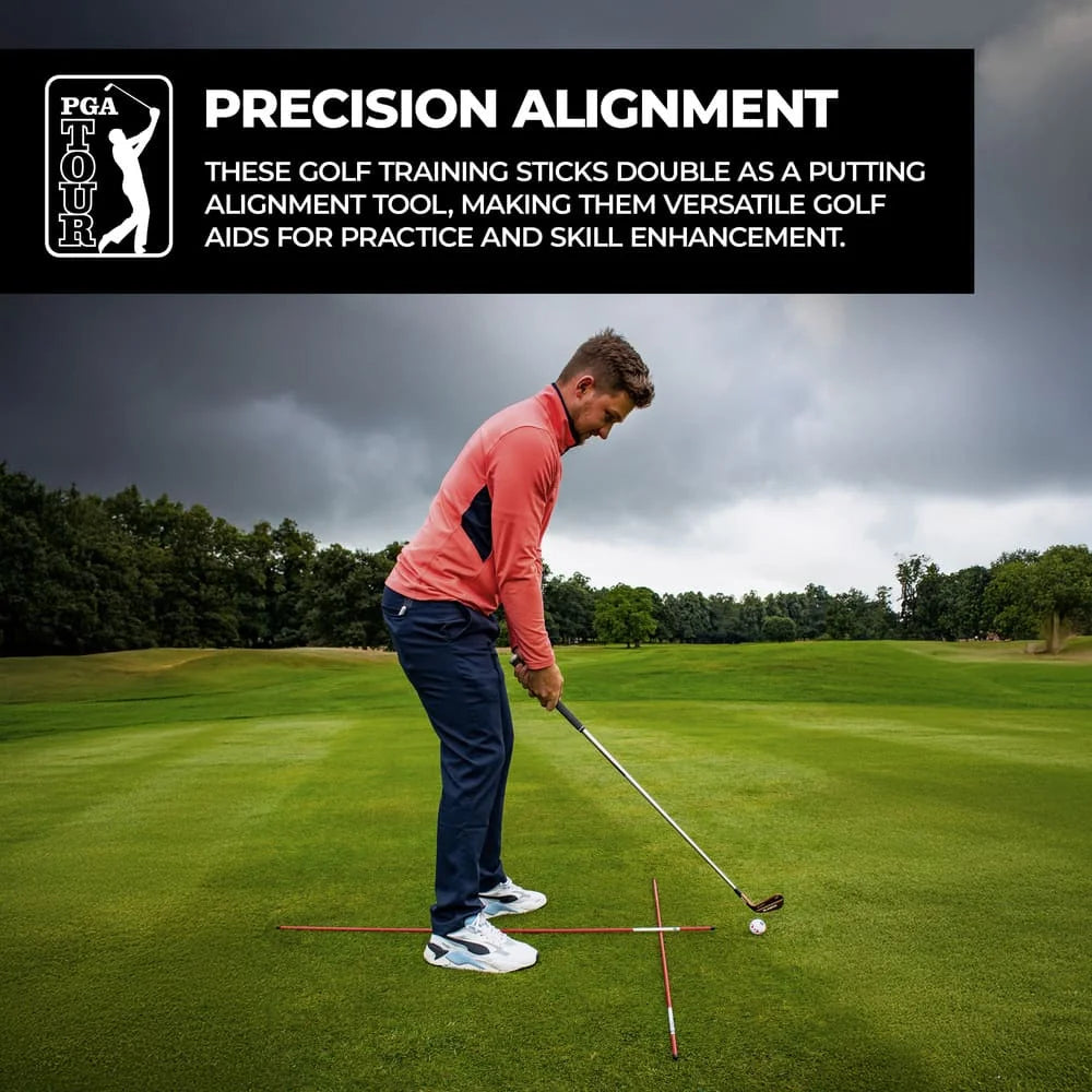 PGA TOUR Pro Alignment Sticks Golf Aid