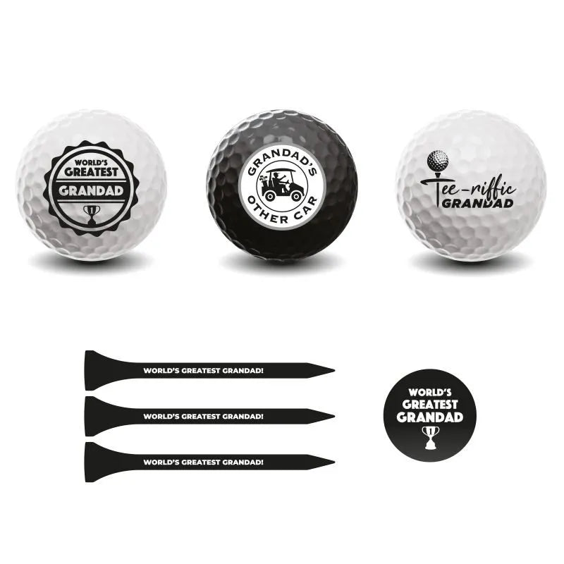 World's Best Grandad Golf Ball Pack