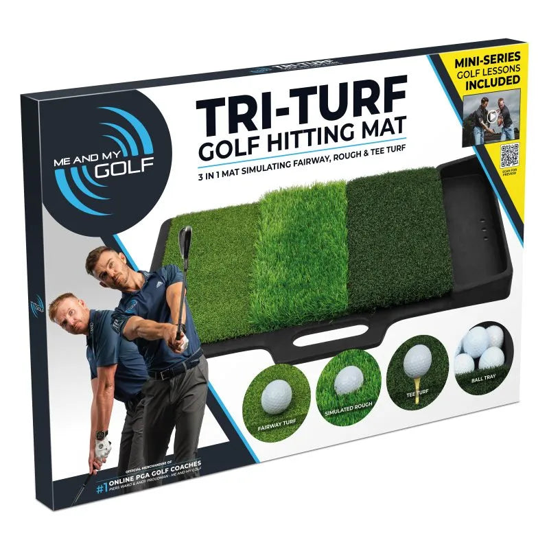 Me and My Golf Tri-Turf Golf Hitting Mat 