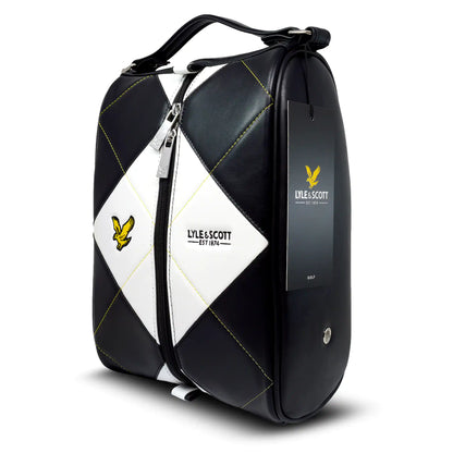 Lyle & Scott Argyle Premium Leather Shoe Bag
