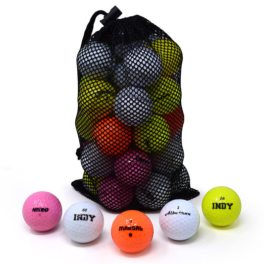 24 Mixed Recycled Golf Balls with Carry Bag
