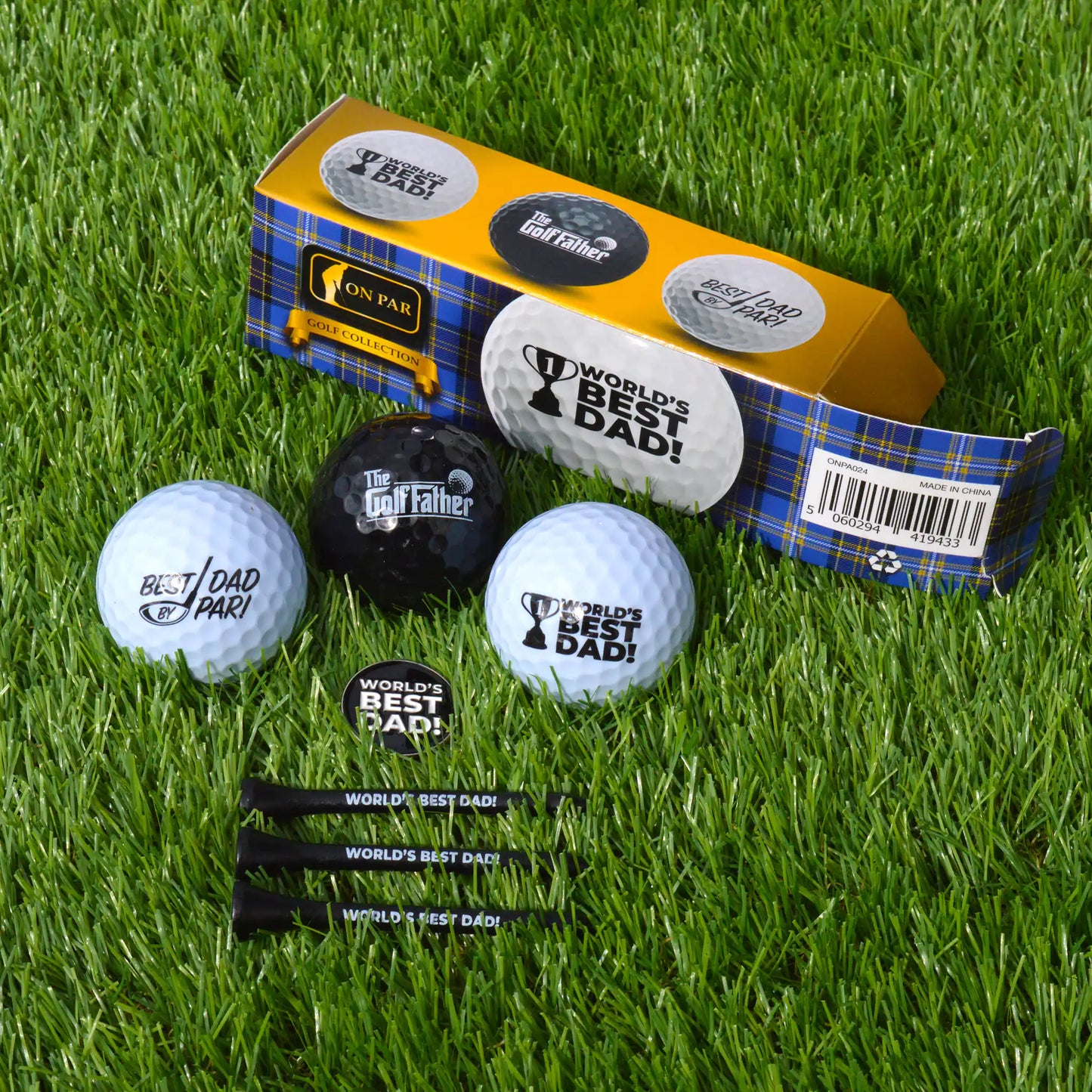 World's Best Dad Golf Ball Pack - World's Best Dad!