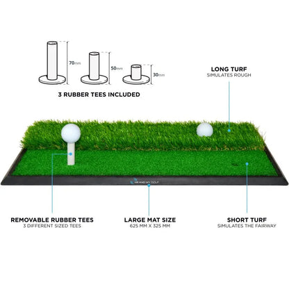 Me and My Golf Dual-Turf Hitting Mat