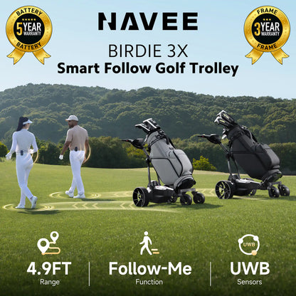 NAVEE Birdie 3X Electric Follow Golf Trolley