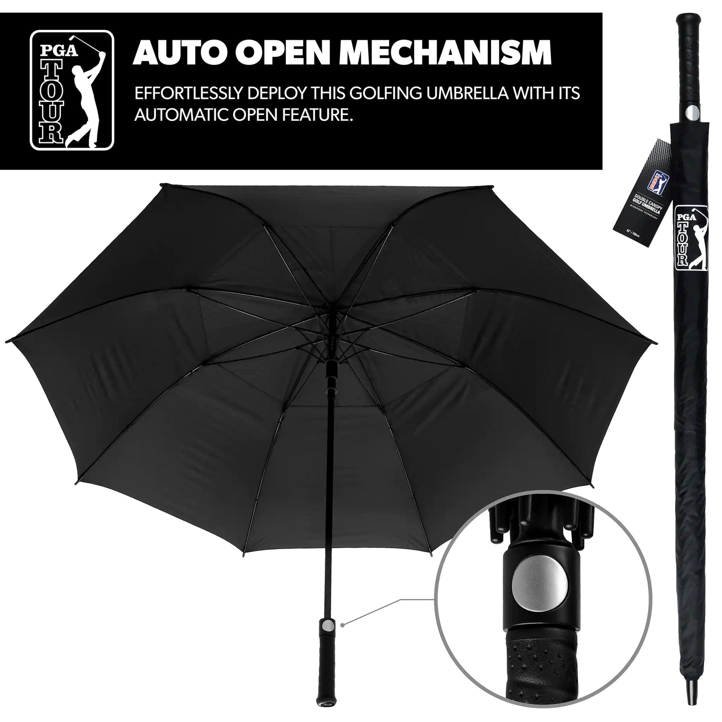 PGA TOUR Golf Umbrella Windproof