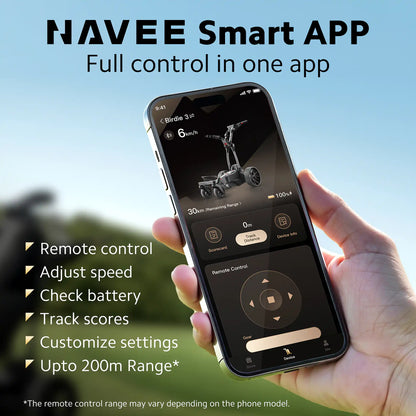 NAVEE Birdie 3X Electric Follow Golf Trolley