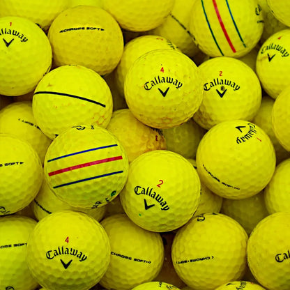 Callaway Chrome Soft & Chrome Soft X Yellow Lake Balls