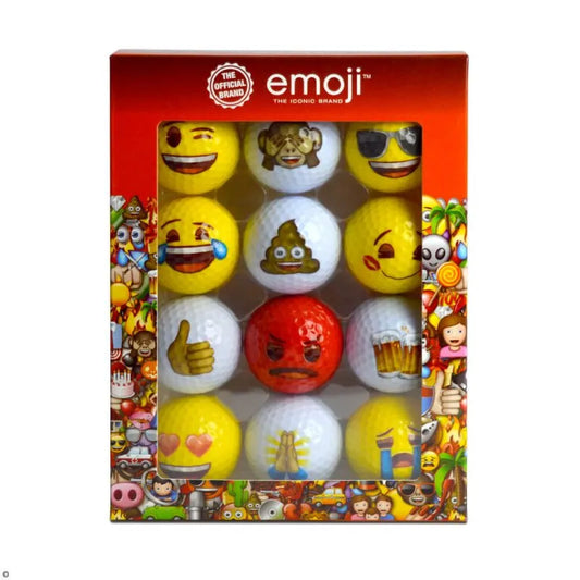 Emoji Novelty Golf Balls (Pack of 12)