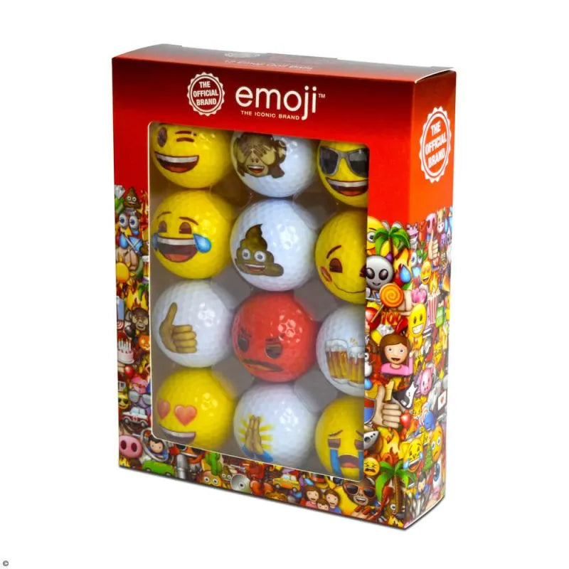 Emoji Novelty Golf Balls (Pack of 12)