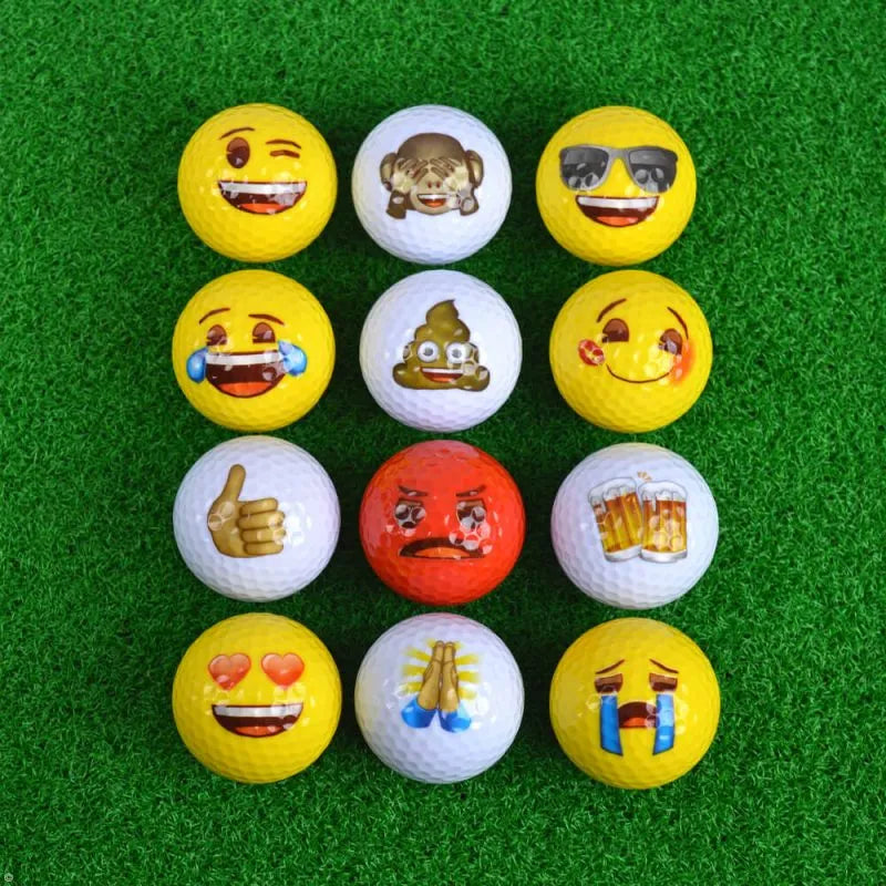 Emoji Novelty Golf Balls (Pack of 12)