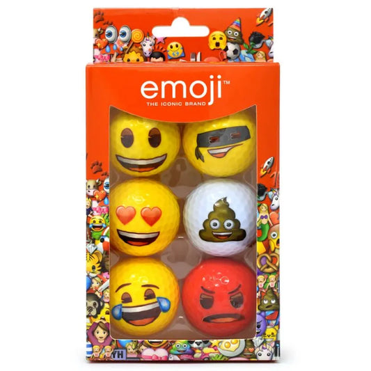 Emoji Novelty Golf Balls (Pack of 6)