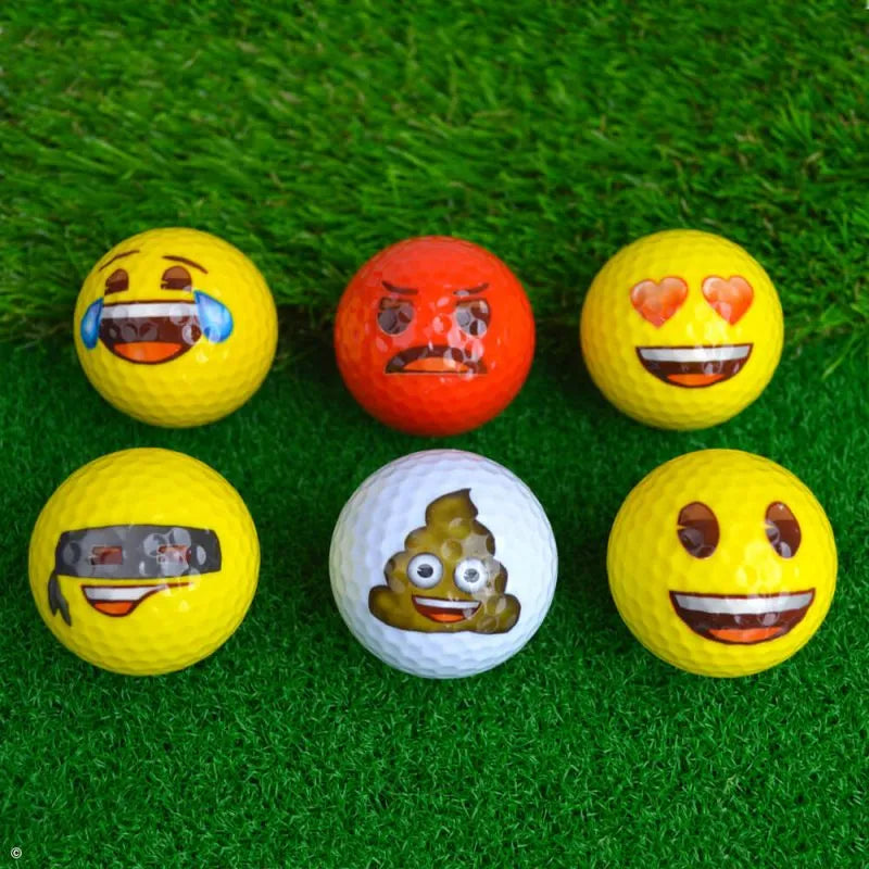 Emoji Novelty Golf Balls (Pack of 6)