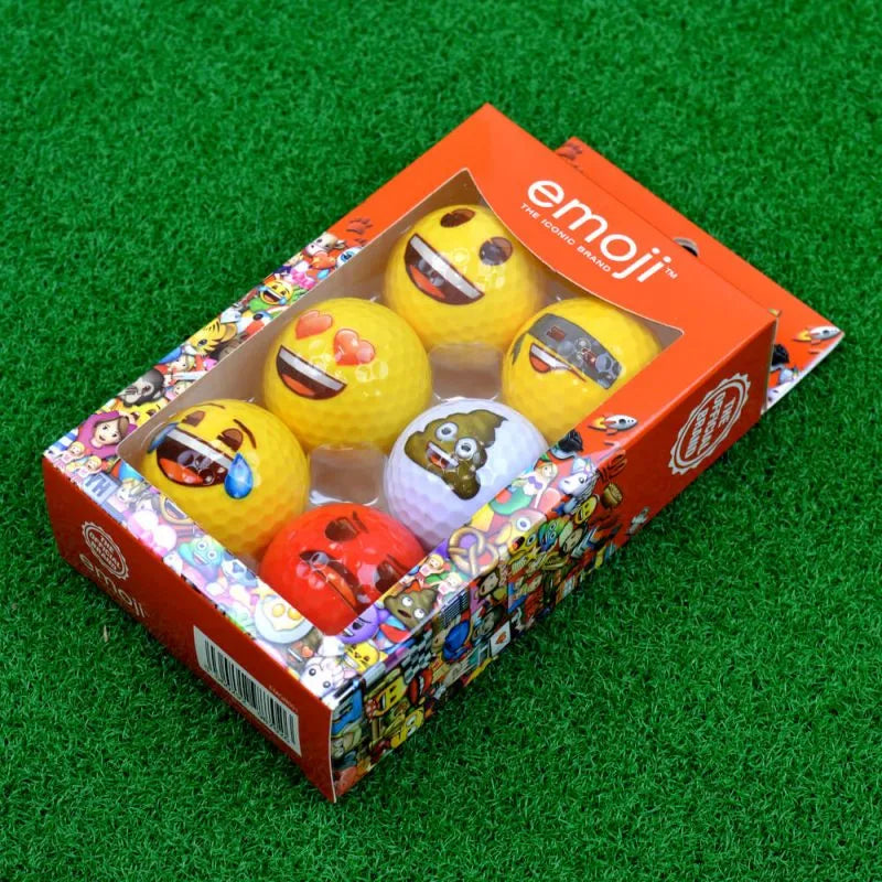 Emoji Novelty Golf Balls (Pack of 6)