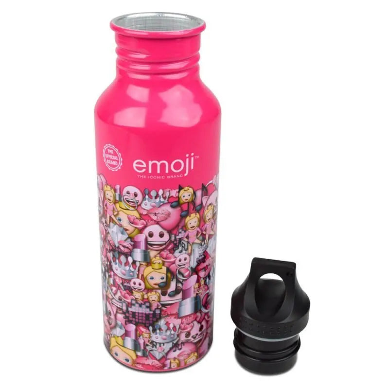 Emoji Pink Pattern Water Bottle