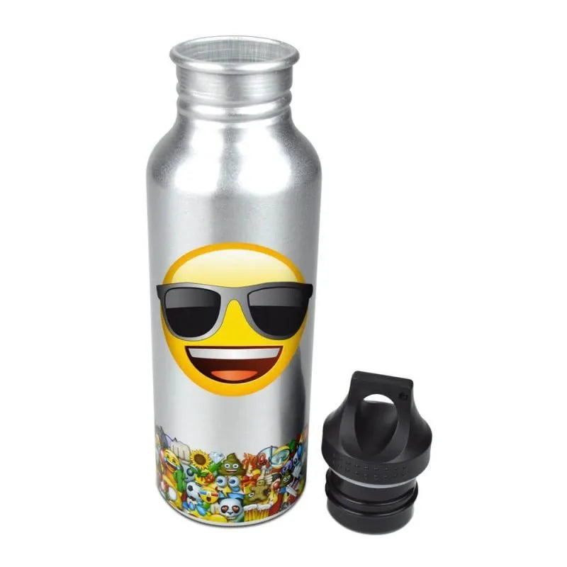 Emoji Silver Sunglasses Water Bottle