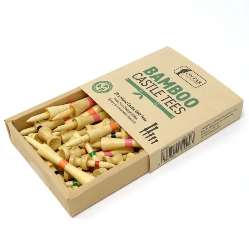 On Par Bamboo Castle Tees (Pack of 30)