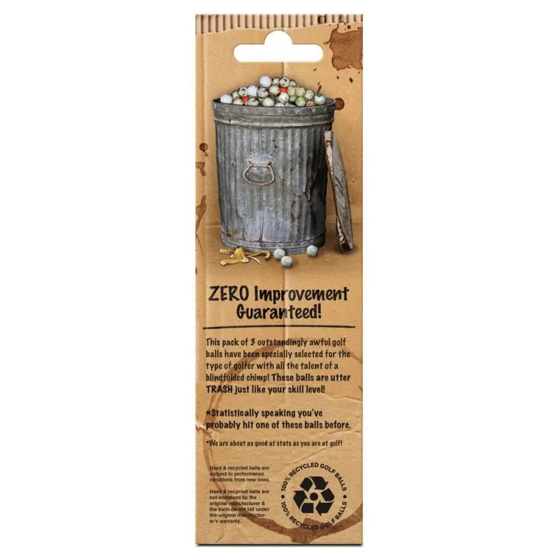On Par Garbage Golf Balls (Pack of 3)