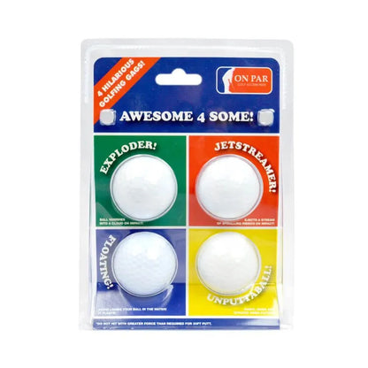 On Par Joke Golf Balls (Pack of 4)