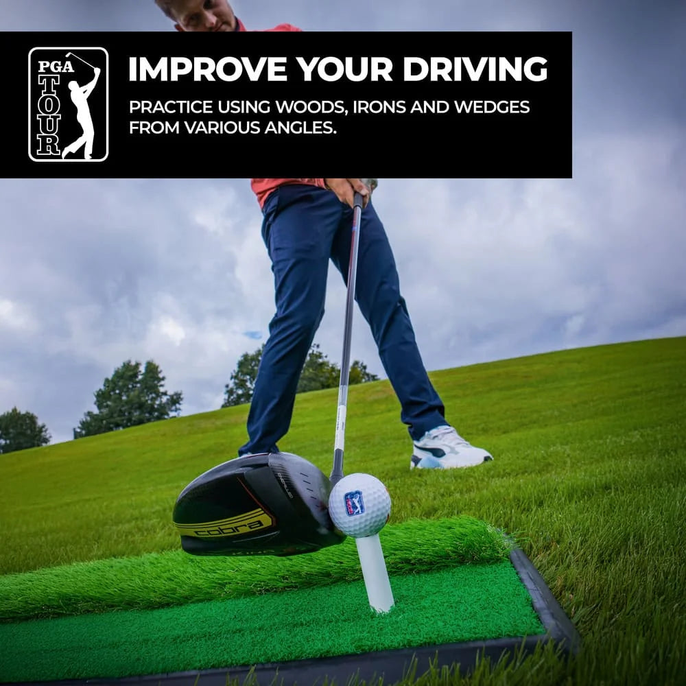 PGA TOUR 2 In 1 Golf Hitting Mat