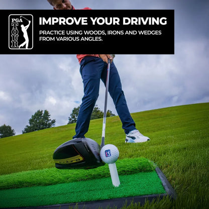 PGA TOUR 2 In 1 Golf Hitting Mat