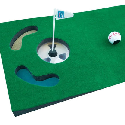 PGA TOUR 6ft Putting Mat with Guide Ball & Ball Alignment Tool