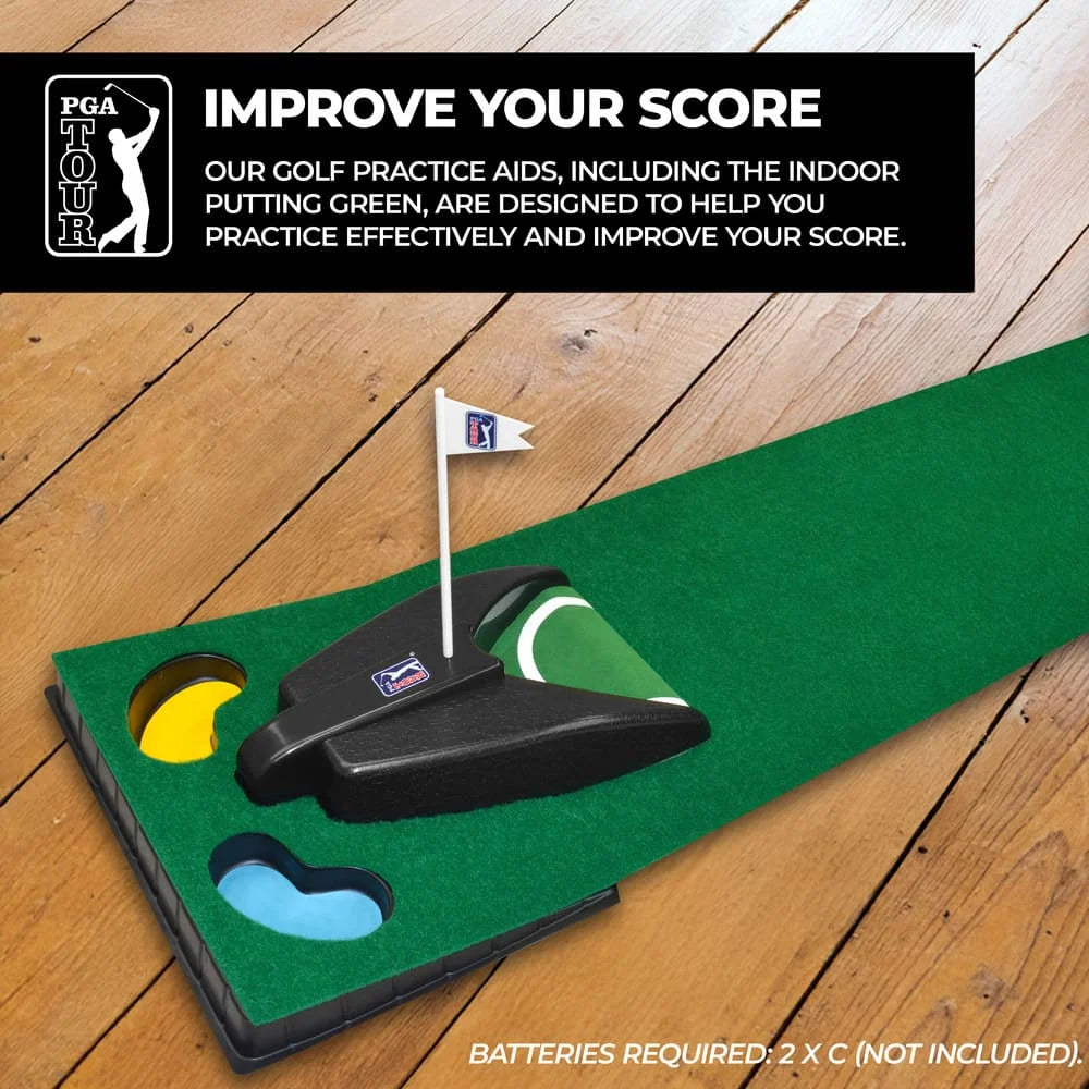 PGA TOUR 6ft (1.8m) Automatic Ball Return Putting Mat