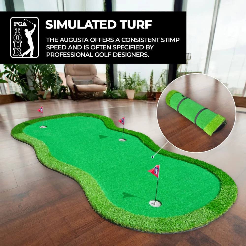PGA TOUR Extra Large Golf Putting Mat Green