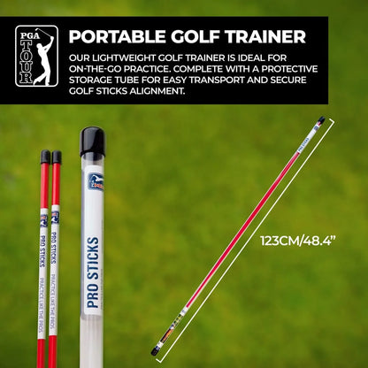 PGA TOUR Pro Alignment Sticks Golf Aid