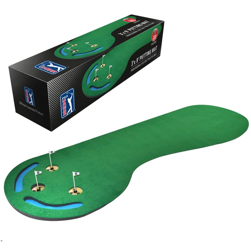 PGA TOUR Three Hole Putting Mat (3x9 ft)