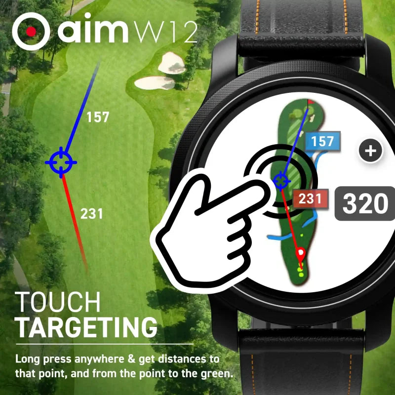 GOLFBUDDY Aim W12 GPS Golf Watch